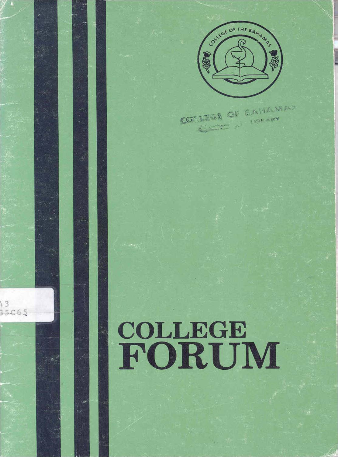 COLLEGE FORUM